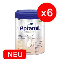 압타밀 뉴 프로푸트라 분유 2단계 800g, 6개