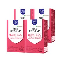 라이프케어 액티브 활성엽산 620 7.5g, 30정, 4개