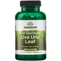 swanson uva ursi 잎 450 밀리그램 100 캡슐