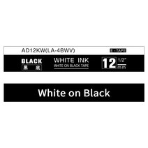 Unistar 라벨 테이프 SS12KW 엡손 Lw400 LK-4WBN 카트리지 레이블 작동 LW-300 400 500 600P 700 메이커, [05] 24mm, [05] White on Black