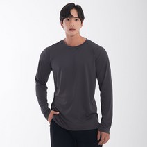 스컬피그 밸런스 업 스트라이프 긴팔티 다크차콜 SAM6032