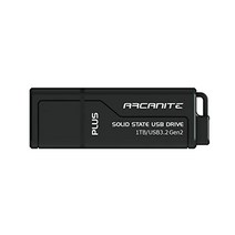 ARCANITE Plus 1TB USB 3.2 Gen2 UASP SuperSpeed+ 솔리드 스테이트 USB 드라이브. 최대 600MB/s 읽기 500MB/s 쓰기 블랙 -12103, 128GB, USB3.1