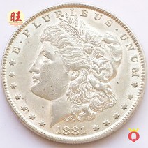 외국동전 해외주화 기념주화 근대 은화 외국 100년된 주화 1881년 미국 달러 대형 은화 모건