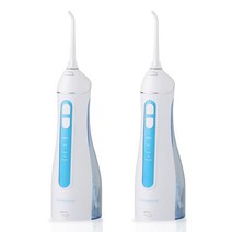 [1+1/사은품 증정] 덴탈퓨어 휴대용 가정용 무선 구강세정기/ IPX7 안전방수, 블루+블루