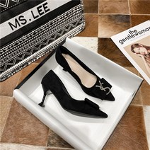 YAPOGI 여성 스타일리쉬 스틸레토 힐 로샤 6cm