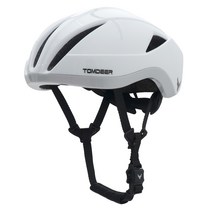 톰디어 고스트 에어로 후미등 자전거 헬멧, 화이트실버