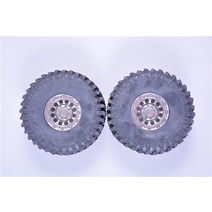 1.9 인치 CNC 가공 휠 타이어 어셈블리 트랙사스 축 RC 등반 자동차용, [02] 2 pieces