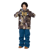 온 요네 ONYONE (온 요네) RESEEDA 스키웨어 주니어 JUNIOR SUIT 상하 세트 RES75005 159C637 BRWxOCN 150