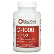 Protocol for Life Balance 바이오플라보노이드 및 루틴 함유 C-1000 캡슐 베지 캡슐 120정