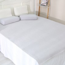 이솔홈 국내산 순면 피그먼트 침대 패드 이불 겸용 60수 아사, 그레이