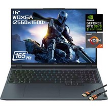 [정품] Lenovo Legion 5 Pro 16인치 게이밍 노트북 WQXGA (2560x1600) 165Hz AMD Ryzen 7-6800H 32GB DDR5 RAM 1TB SS, 32GB RAM | 2TB PCIe SSD