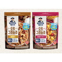 퀘이커 그래놀라 골든넛츠 350g + 크랜베리 350g, 1개
