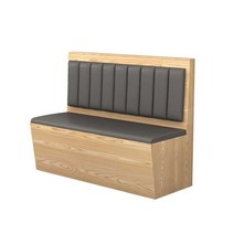 업소용 붙박이 의자 카페 쇼파 쿠션 호프집 칸막이, 1.2m 싱글ㅣ브라운ㅣ직선형