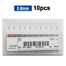 3.175 생크 카바이드 PCB 드릴 비트 10 개 인쇄 회로 기판용 미니 CNC 세트 마이크로 조각 엔드밀 1mm 2mm, 15 0.8mm