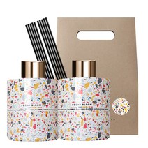 플렌느 명품 향수 니치향 방향제 마블 디퓨저 200ml 2개입, 피오니 블룸