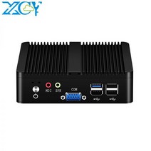 XCY-팬리스 미니 Pc 인텔 셀러론 J1900 J2900 윈도우즈 10 7 리눅스 씬 클라이언트 미니pc Pfsense 마이크로 2 Lan 포트 데스크탑 컴퓨터 PC, 2G RAM 32G SSD WIFI, J2900 2LAN