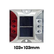 정원 마당 텃밭 쏠라 태양광 led 조명등 도로 경광등 교통 표시 표지판 램프 주차 위험 등, 빨강 하양