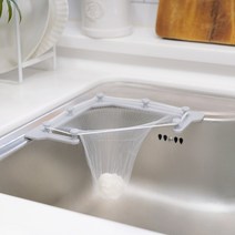 엘로시오 싱크대 음식물 쓰레기 거름망 세트 ( 본체 + 망 100P + 양면테이프 ) EL-05001, 싱크대 음식물 거름망 세트