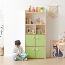 [에타홈] 라피 아기책장 아이방 키즈 어린이 유아 책장 A462, 그린