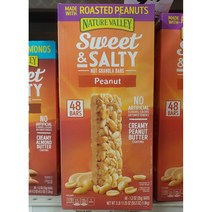 Nature Valley 네이쳐밸리 스위트앤솔티 넛 그레놀라바 피넛Nature Nut Granola Bars Peanut 48개입, 1팩