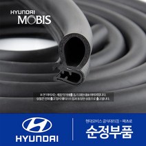 올뉴 싼타페 (TM) (4세대) 순정 웨더스트립 고무몰딩 (2018.2-2020.6), 앞문(조수석)