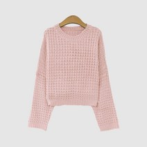 브릴랑 라운드 긴팔 박스 하찌 니트