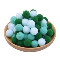 DIY 공예용품 장식품 폼폼 리본 혼합 폼폼 공 15mm 20mm 25mm 다채로운 솜털 부드러운 플러시 공 DIY 공, 11 B11-100pcs_01 15mm
