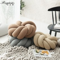 북유럽쿠션 수제 패브릭 거실쇼파 인테리어 벨벳 자수 레이스 면 쿠션, 25-30cm, 베이지