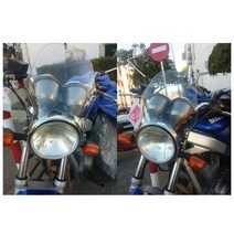 오토바이 윈드스크린 바람막이 보조실드 숏 윈드 스크린 스즈키 GS500 GS SV650 SV1000 SV TU250 ST TU X, 08 Transparent A
