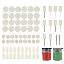연마공구 절삭공구 XCAN-Dremel 로타리 공구 용 모직 폴리시 휠 비트 소프트 펠트 연마 버핑 혼합 액세서, 01 76pcs Set