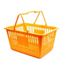 쇼핑바구니 마트바구니 시장바구니 목욕바구니 바스켓, 쇼핑바구니 (대/노랑), 1개