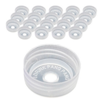 이십이도 팡팡 뚜껑 캡 생수용, 투명색, 100개