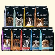 이퀼리브리오 퍼피 어덜트 시니어 라이트 센서티브 강아지사료, 라이트 작은알갱이, 2kg, 1