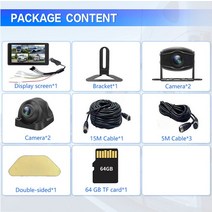 가정용CCTV 실외용 초고화질 CCTV 10.1, 3.Camera Set 64G