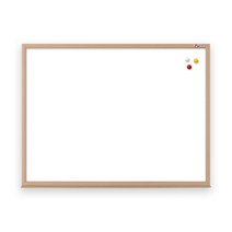 [보드뱅크]법랑화이트/유광-무암선 90x60 알루미늄프레임(무늬목)