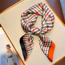 스카프머리끈 새틴 실크 숄 및 랩 귀 고양이 프린트 스카프 네커치프 헤어 밴드 손목 머리띠 럭셔리 히잡 에커프271847