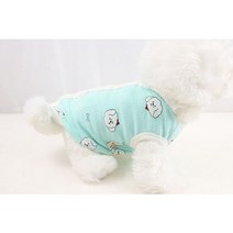 별이네 면조끼 강아지옷 애견의류 봄신상 자체제작, 민트