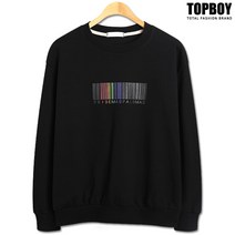 탑보이 바코드 맨투맨 (TR495)