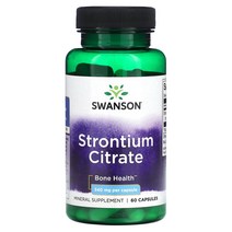 스완슨 Swanson 스트론튬 시트레이트 340mg 캡슐 60정