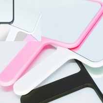 평면 사각손거울 핑크 작은거울 사각거울 제작손거울