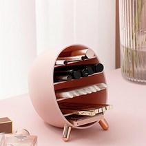 중학생졸업선물 예쁜 화장대정리함 안방 신혼부부 파우더룸 향수보관함 네일샵 진열대, 1개, 로즈핑크