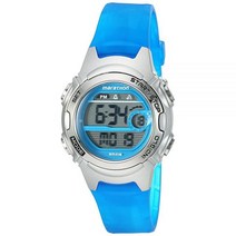 Timex 타이맥스 마라톤 중형 시계 여성 스탠다드 Marathon by, Blue/Silver-Tone
