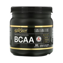 캘리포니아 골드 BCAA 분말 AjiPur 분지사슬 아미노산 454g(16oz)