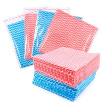 KP 물결행주(1P포장)(100개) 인견행주 행사용 홍보용 판촉용, 블루 중(33x35cm) 완포장, 상세페이지 참조5