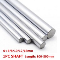 기계 부속 자재 베어링 스쿠류 커넥터 볼 밸브 샤프트 6mm 8mm 10mm 12mm 16mm OD 선형 길이 100-800mm 3D 프린터 축 CNC 부품 용 실린더 라이너 레일, 550mm