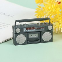 납골당 미니어쳐 미니어처 제사상 인형 가구 장식 인형 집 레트로 라디오 레코더 플레이어 인형 집 라디오 모델 레코더 플레이어 장난감, c