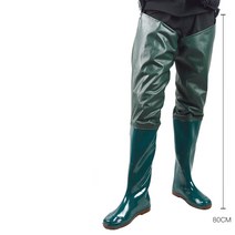Makone 허벅지장화 허리장화 갯바위장화 선상장화, 45 (한국사이즈 275mm), 육군 녹색 연장 플라스틱 천