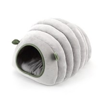 반려동물해먹 3 가지 스타일 접이식 고양이 침대 애완동물 겨울 플러시 고양이의 집 실내 개집 개집 매트 작은 개 따뜻한 동굴 침낭 제품 쇼파 의자 침대, 03 Gray3, L