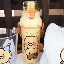 홈앤키즈 카카오프렌즈 춘식이 앵커 원터치 어깨끈 물통 유아 어린이 유치원 초등학생 물병