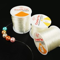 우레탄 실리콘줄 팔찌줄 팔찌끈, 우레탄줄_大투명-0.8mm(1롤)